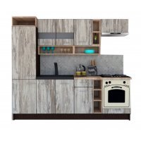 Bucatarie COSSY NEW 250 A2 Wenge / Decor K084